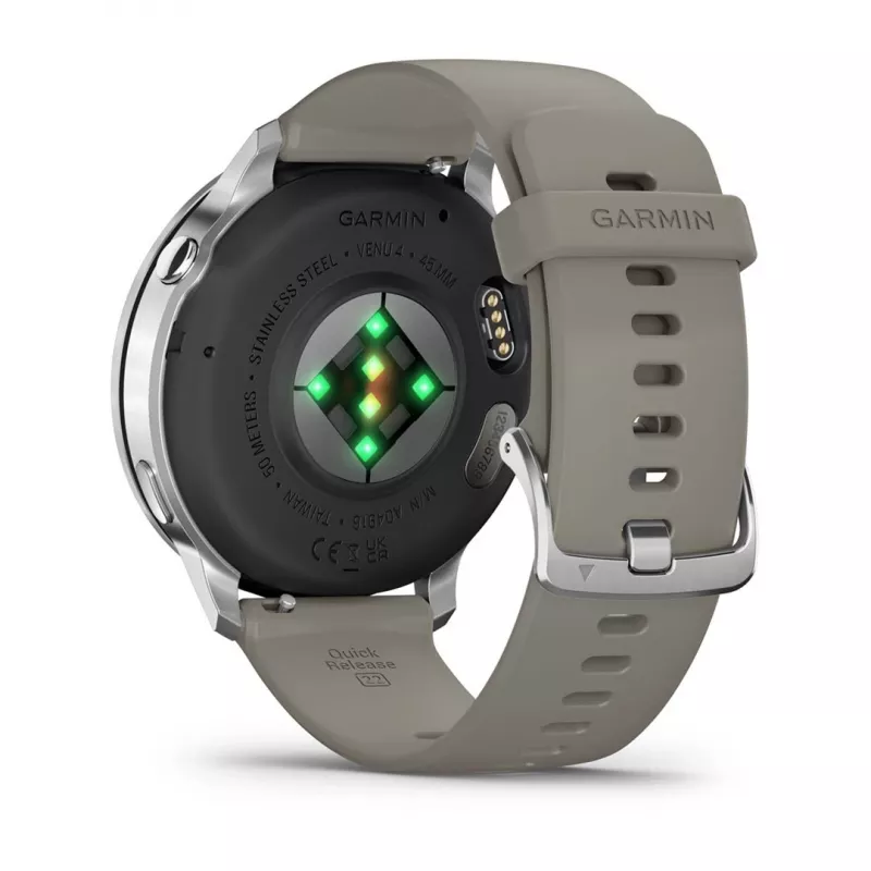 Smartwatch Garmin Venu 4 1.4 inch AMOLED GPS Wi-Fi 45mm Silver