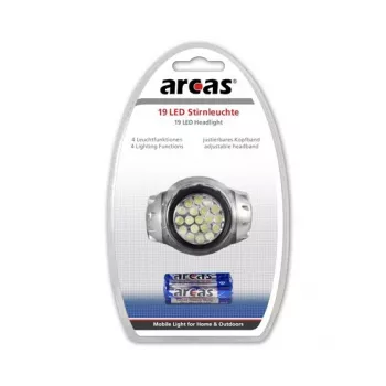 Arcas Stirnlampe 19 LED 4 Lichtfunktionen
