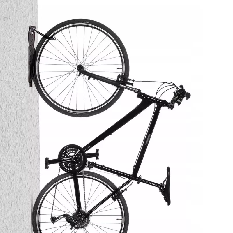 Wandmontierter Fahrradträger MACLEAN MC-432, vertikale Fahrradhalterung, verstellbare Breite, max. Belastung 30 kg, schwarz