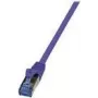 Logilink PrimeLine - Patchkabel - RJ-45 (M) auf RJ-45 (M) - 2 m - SFTP, PiMF - CAT 6a - halogenfrei, vergossen, snagless - violett (CQ305VS)