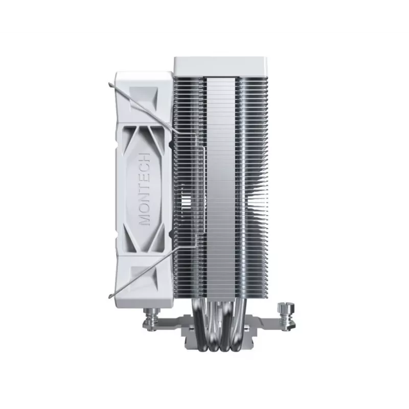 CPU-Luftkühler Montech NX400, 120-mm-Lüfter, Weiß, Maße 156×74×120 mm, TDP 270 W