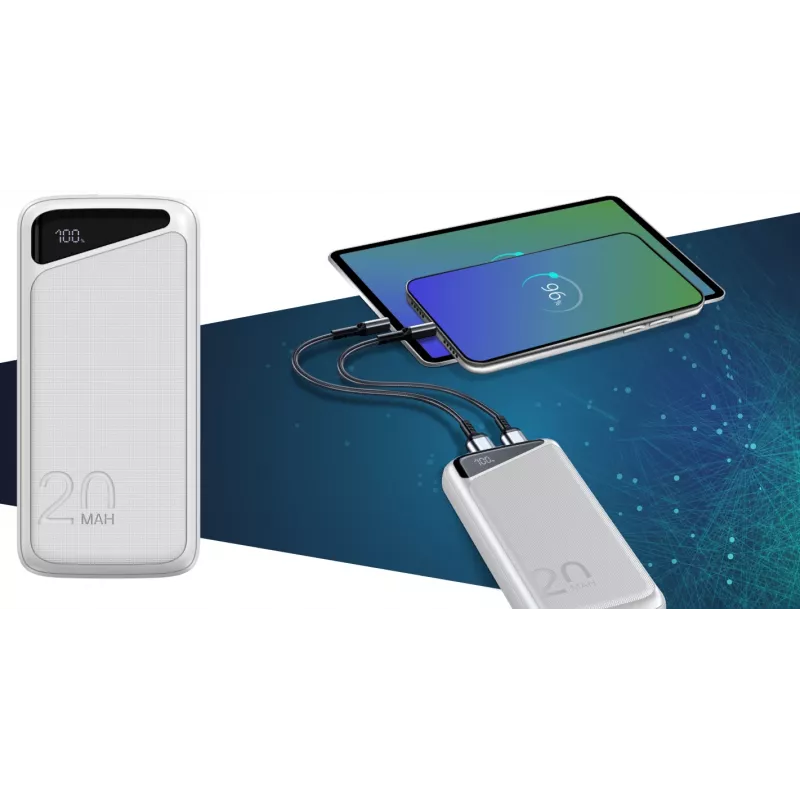 Tragbare Powerbank Navitel PWR20 MX WEISS 20000 mAh