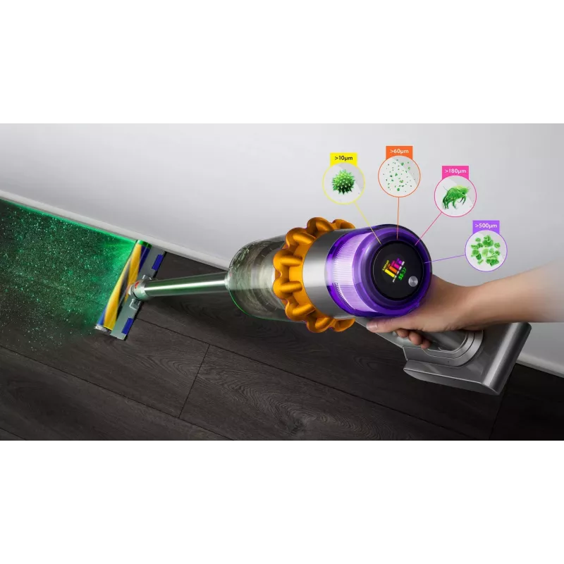 Dyson V15 Detect Absolute Handstaubsauger Nickel, Gelb 446986-01