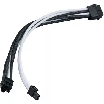 Stromverlängerungskabel SILVERSTONE PP07E 8‑pin PCIe 30 cm (schwarz/weiß)