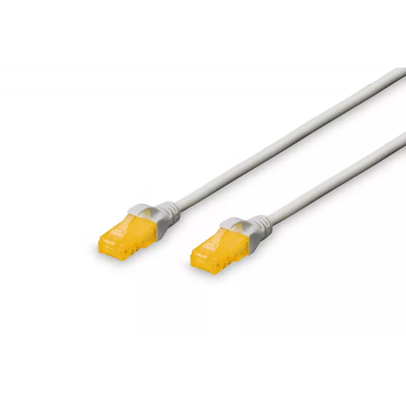 DIGITUS CAT 6A U-UTP Patchkabel Cu LSZH AWG 26/7 Länge 0,5m Farbe Grau (DK-1613-A-005)