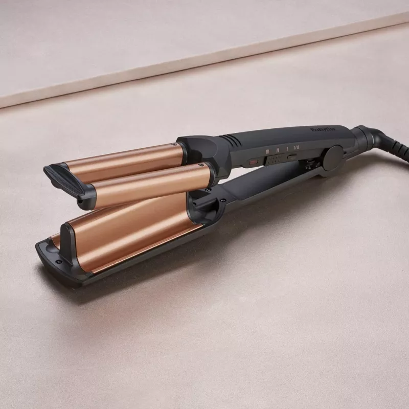 BaByliss Deep Waves Lockenstab Warm Black, Orange 98,4 (2,5 m)