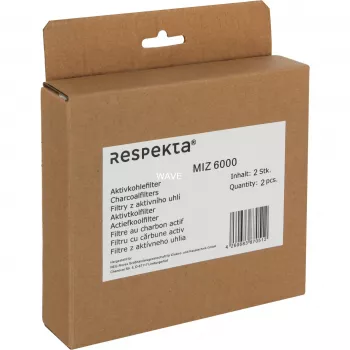 Aktivkohlefilter-Pack für Respekta MIZ 6000 — 2 Ersatzfilter