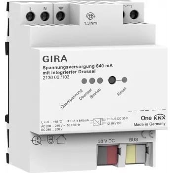 Gira KNX-Netzteil 640 mA Drosselmodul Modell 213000