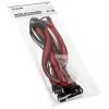Kolink Core Standard Braided Kabel Extension Kit – Tiefschwarz / Racing-Rot, 24‑Pin + 8‑Pin + 6+2‑Pin + SATA