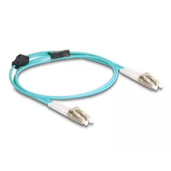 DeLOCK Fiber Optical Kabel LC Duplex to LC Duplex OM3 1m