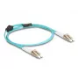 DeLOCK Fiber Optical Kabel LC Duplex to LC Duplex OM3 1m