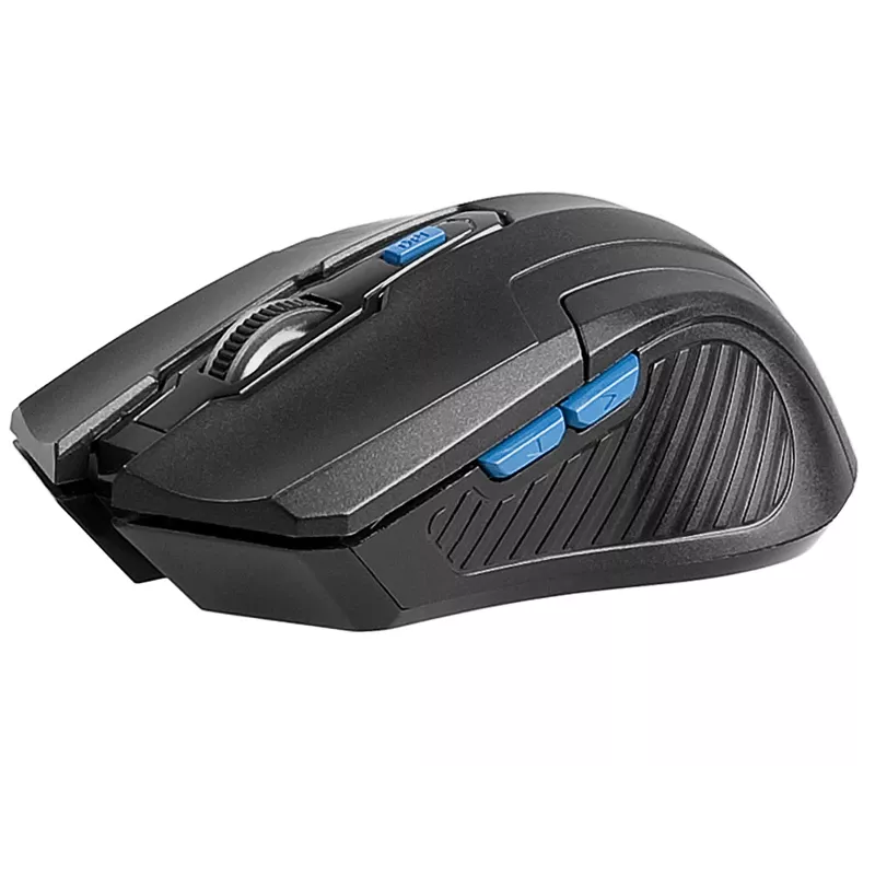 Tracer Fairy – optische Maus – 6 Tasten – kabellos – 2,4 GHz – kabelloser USB-Empfänger – Schwarz