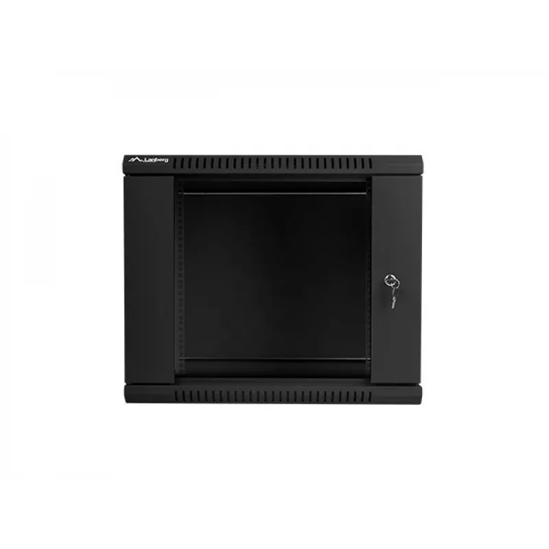 Wandgehäuse LANBERG 9U 19 Zoll WF01-6609-10B, 600×600×507 mm, 60 kg, IP20, schwarz