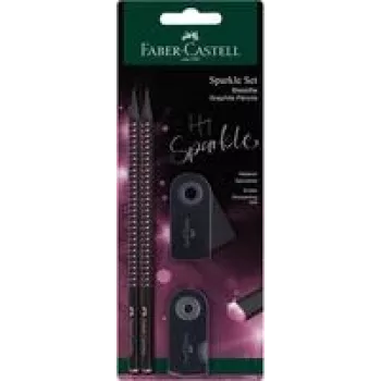 Graphitstift Faber-Castell 118296 B Schwarz Rose 2 Stück