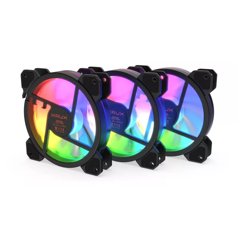 KRUX Lunar 120 ARGB 3er-Pack Gehäuselüfter
