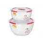 Schüssel-Set OURSSON BS4781RC/DC Rund Keramik 3L Weiß 2 Stk.