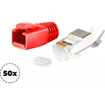 Drahtverbinder RJ-45 Rot ShiverPeaks 72067-50R