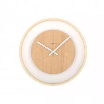 NeXtime klok 3046 Wood Loop, Ø30 cm, Wand, Holz
