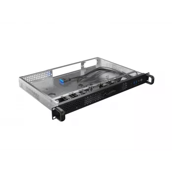 Rack-Gehäuse Lanberg SC01-3001-10B 1U Schwarz 4 Lüfter