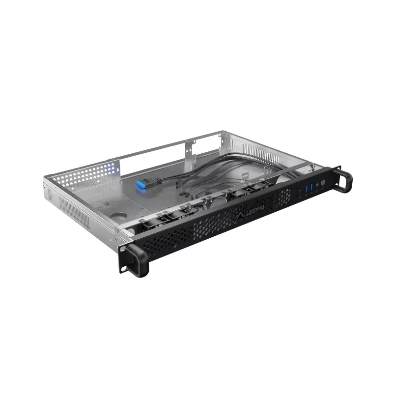 Rack-Gehäuse Lanberg SC01-3001-10B 1U Schwarz 4 Lüfter