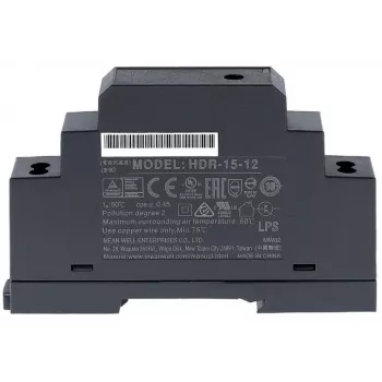 Meanwell MW HDR-15-24 – Schaltnetzteil für Hutschiene 15,2 W 24 V 0,63 A