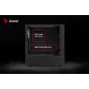PC Cube Gehäuse SAVIO Noctis Glass RGB — Schwarz, ATX/Micro-ATX, 210×410×450 mm, 3×120 mm Frontlüfter