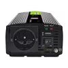 Green Cell Voltage Converter PowerInverter LCD 12 V 500W/1000W Auto-Wechselrichter mit Display – Wechselrichter/Adapter mit reiner Sinuswelle Auto Schwarz