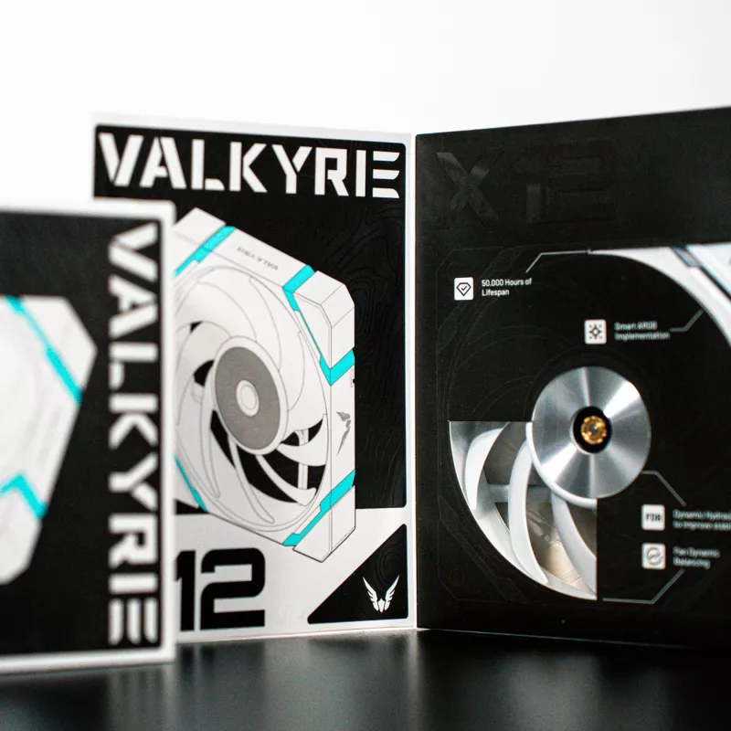 VALKYRIE X12R ARGB 120mm Reverse-Blade-Gehäuselüfter Weiß