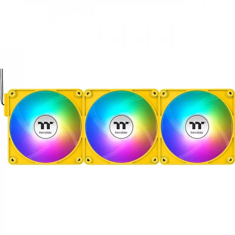 Thermaltake CT120 EX Reverse ARGB 120mm Gehäuselüfter 3er-Pack Gelb