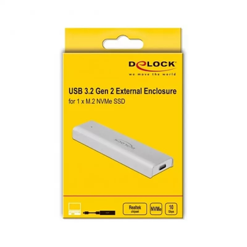 SSD-Gehäuse DeLOCK 42634 Silber M.2