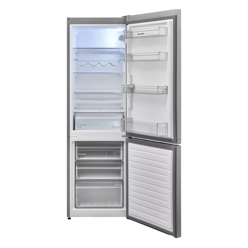 Sharp SJ-FBB04DTXSE Kühl-/Gefrierkombination Freistehend 268 L Silber