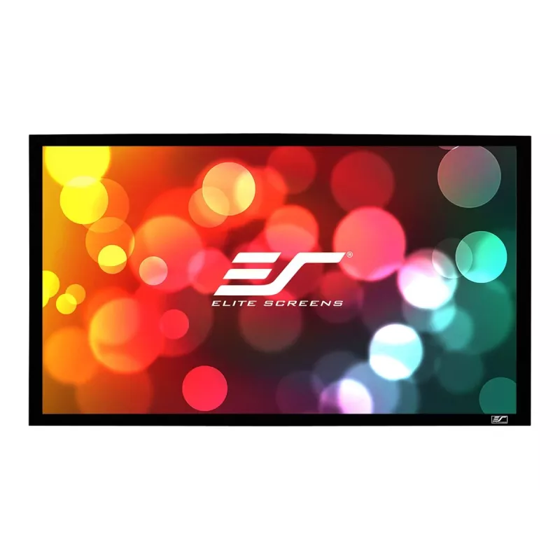 Elite Screens | SableFrame Serie | ER100WH1 | Diagonale 100 Zoll | 16:9 | Bildschirmbreite (B) 221 cm | Schwarz