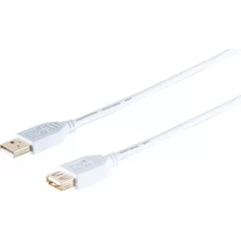 USB-Verlängerungskabel ShiverPeaks 77123-W — High Speed USB 2.0 A Stecker auf A Buchse, Länge nicht angegeben