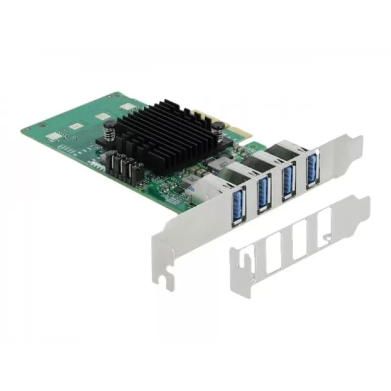 DeLOCK PCI Express x4 Karte auf 4 x extern USB 3.0 Quad Channel - Low Profile Formfaktor