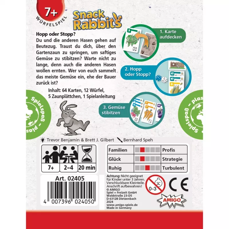 Snack Rabbits, Würfelspiel