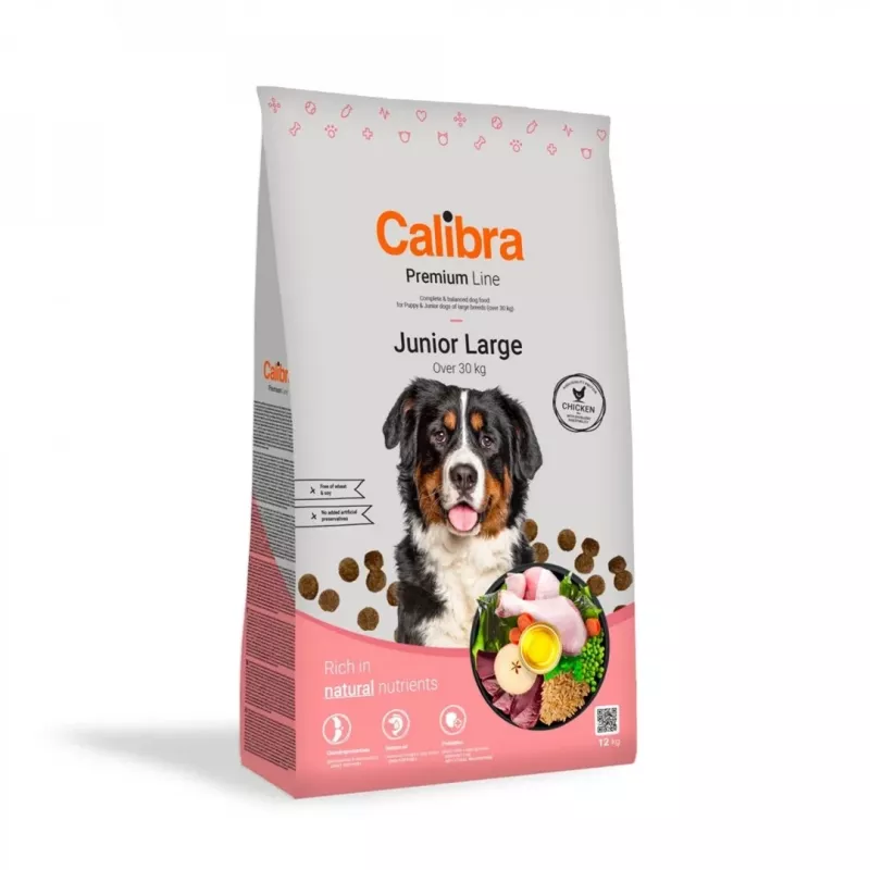 CALIBRA Premium Line Junior Large Chicken - Trockenfutter für Hunde - 12kg