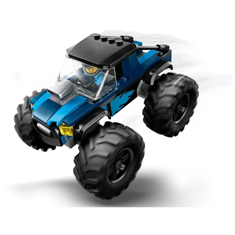 Konstruktionsspielzeug LEGO City 60402 Blauer Monster Truck mit großen Reifen, 148 Teilen, 1 Minifigur, Alter 5+