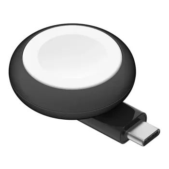 Kabelloses USB-Smartwatch-Ladegerät Belkin BoostCharge – 5 W, Innen-/Außenbereich, Schwarz/Weiß
