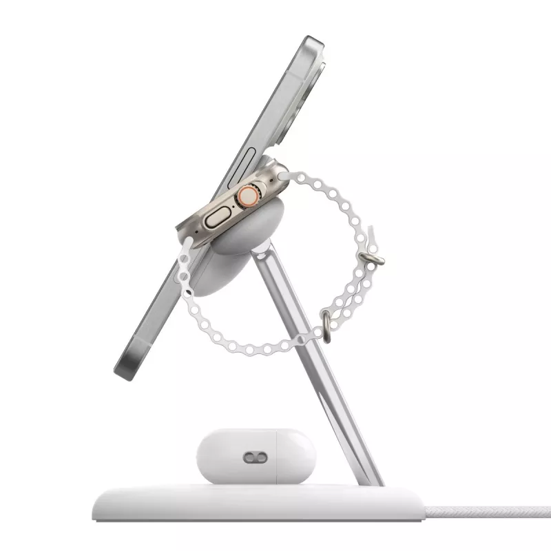 Belkin WIZ023VFBK Ladegerät für Mobilgeräte Kopfhörer, Smartphone, Smartwatch Schwarz USB Kabelloses Laden Innenbereich