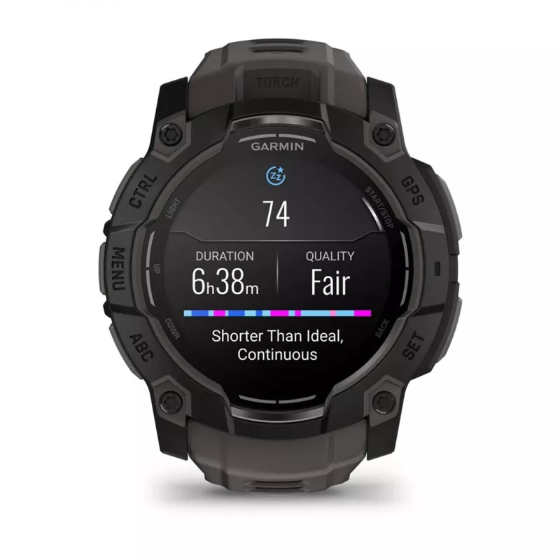 Garmin Instinct 3 AMOLED 3.3 cm (1.3) 50 mm Digital 416 x 416 Pixel Touchscreen Schwarz GPS (Satellit)