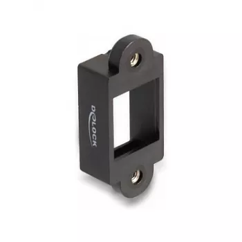 DeLOCK Keystone-Halter Snap-in Rahmen Schwarz 18mm x 40mm x 10mm