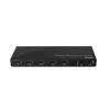 Lindy 4 Port HDMI 8K60 Splitter mit Audio, HDMI, 4x HDMI, 3,5 mm, 7680 x 4320 Pixel, Schwarz, Metall