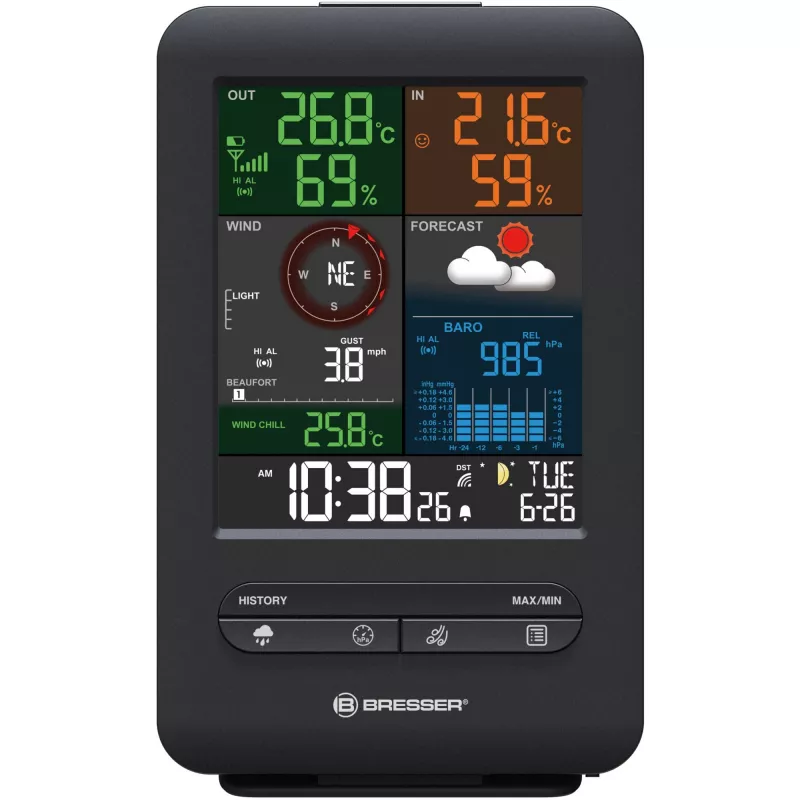 Digitale Wetterstation Bresser Optics 7002525 Innen-/Außenthermometer