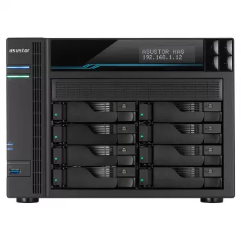 Asustor AS6508T NAS Tower Intel Atom® C3538 8 GB DDR4 0 TB ADM Schwarz