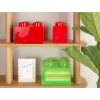 LEGO Stein 4 Rot Transparent – 4x2 Noppen transparenter roter Baustein