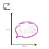Dekorative Neonleuchten MANTA SNL08PKT Pink/Weiß – flexibler LED-Streifen, dekorative Niedervolt-Akzentbeleuchtung