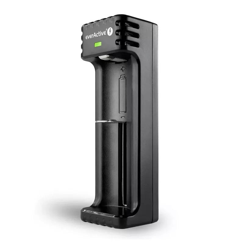Ladegerät everActive LC100C USB‑C für Li‑Ionen‑Zellen, USB‑C‑Eingang, Modell LC100C