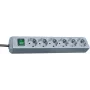 Brennenstuhl Eco-Line 6-fach Steckdosenleiste (Silber) (1159540015)