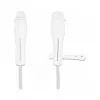 DeLOCK Staubschutzkappe für USB Typ-C Stecker und Apple Lightning Stecker Set 2 Stück weiß