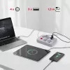 Steckdosenleiste MACLEAN MCE392 W — 4 F-Steckdosen, 3×USB A, 110–240 V, 2,1 A max, 2500 W, 1,5 m Kabel, weiß